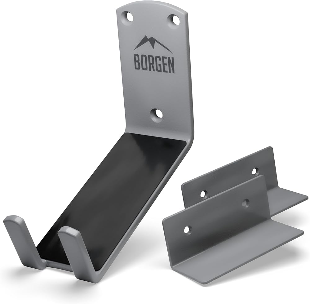 Borgen Bike Wall Mount Pedal Hook with Protection Pads and Bracket