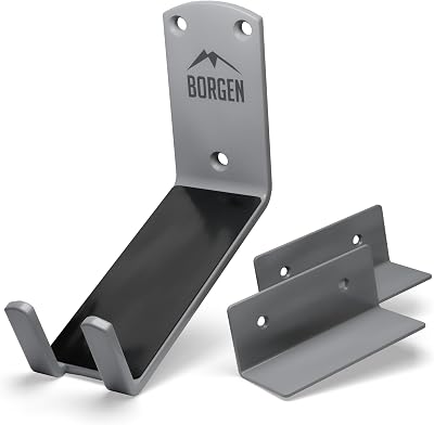 Borgen Bike Wall Mount Pedal Hook with Protection Pads and Bracket