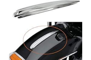 HDBUBALUS Motorcycle Chrome Front Fender Trim Fit for Harley Touring Trike Models 1984-2019 Heritage Softail 1986-2017 FLD 20