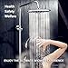 Rain Shower Head High Pressure, WarmSpray Rainfall Shower Head for Bathroom With 9 Inch Large Coverage- Relaxed Waterfall Shower Experience