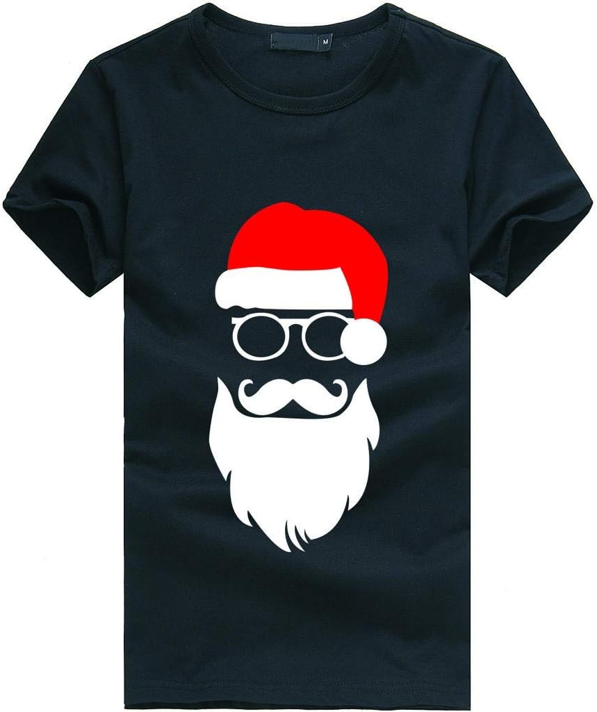 Holywin Tee Shirt Christmas Funny Gift Men&Women Tops Solid Letter Printed Blouse T-Shirt