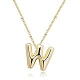 SELFROSE Initial Necklaces for Women,Dainty Bubble