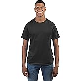 Dri-Tek Mens Big & Tall Short Sleeve Moisture Wicking Athletic T-Shirt, LT, Black