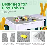 Lekebaby 12 Pcs Grey Base Plates 10x10 32x32 Stud Compatible ABS Plastic view 4
