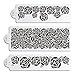 ART Kitchenware 3pcs/set Rose Flower Wedding Stencil for Cake Side Decoration Plastic Cake Border Decorating Template Tools ST-827 Beige/Semi-Transparent