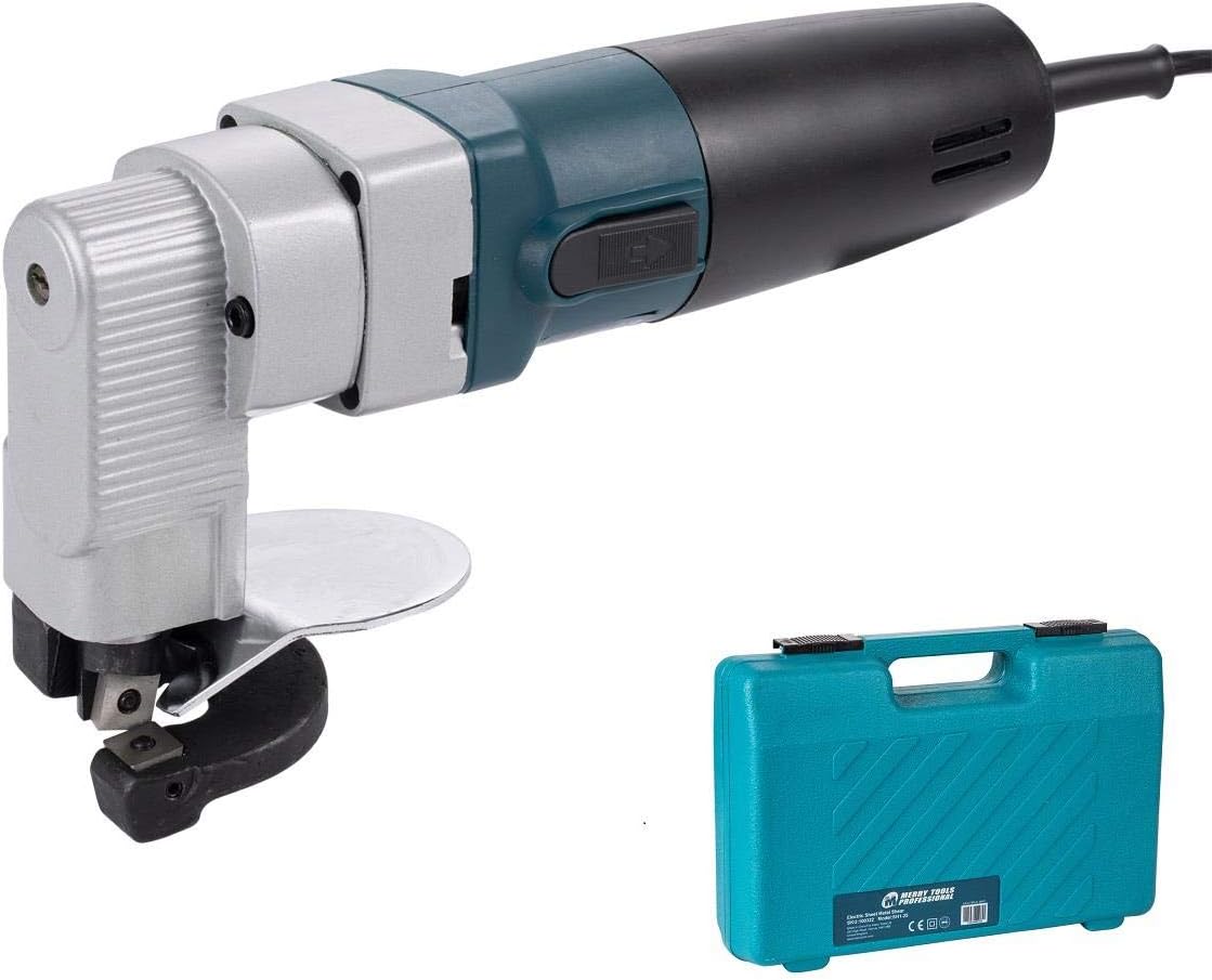 Merry Tools 100322 220V Electric Scissors, Silver, Black, Deep Turquoise