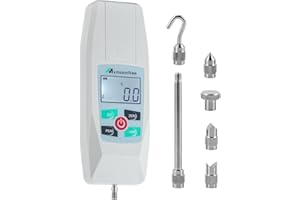 Mxmoonfree Digital Force Gauge 50N Push Pull Gauge Portable Force Meter with Units N/LB/Kg/Oz, Storage Case, Auto Backlit LCD, Auto Power-Off for Compression Tensile Destructive Test KF-50N