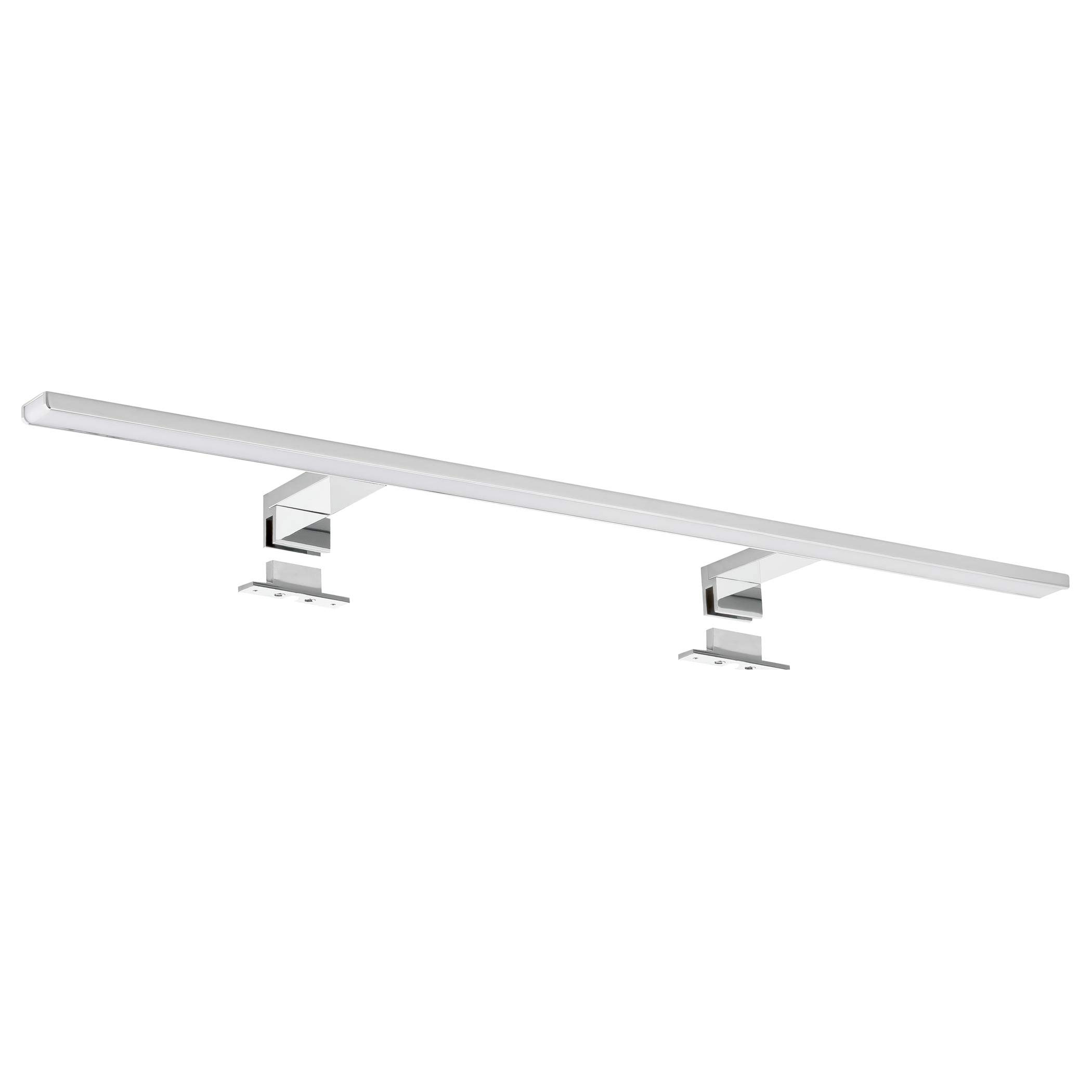 SEBSON® LED Mirror Light 80cm Cabinet + Clip, Bathroom IP44, Neutral White 4000K, Aluminium, 800x108x39mm, 15W, 1000lm
