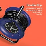 SLx Extension Lead 30m Heavy Duty Cable Reel 4 Socket UK Plug 13A Thermal view 5