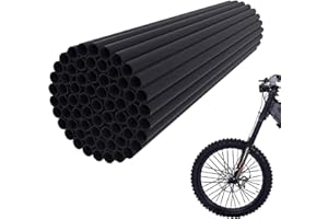 JFG RACING Bike Spoke Covers,Universal 72Pcs Spoke Skins Wheel Wraps for 8"-21" Rims for Ebike E Dirt Pit Bike Motorcycle Bicycle Wheelchair Decoration-Black
