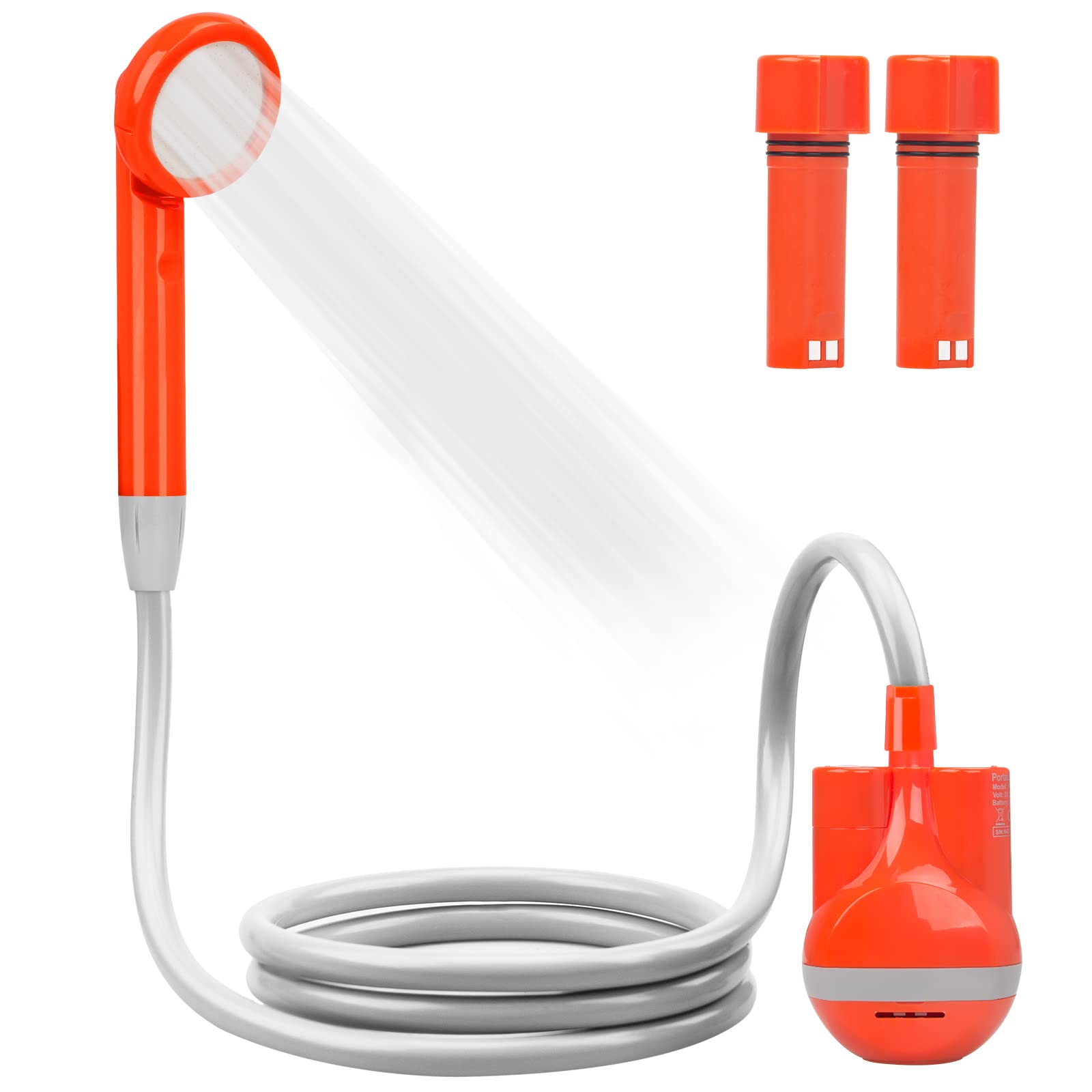 Photo 1 of innhom Portable Shower Camping Shower Outdoor Camp Shower Pump, Electric Rechargeable Portable Camping Shower 1 Year Warranty with 2 * 2200mAh Rechargeable Batteries