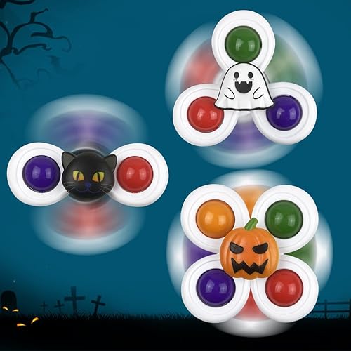 Anditoy Pack Halloween Suction Cup Spinner Toys for Baby