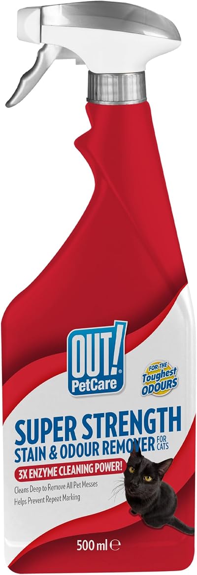 OUT! Super Strength Pet Stain and Odour Remover 500 ml Enzymatic Pro-Bacteria
