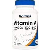 Nutricost Vitamin A 10,000 IU, 500 Softgel Capsules