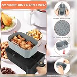 YQL Silicone Air Fryer Liner for Ninja/Tower/Instant Vortex 2PCS Grey view 3