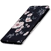 HUA ANGEL Womens Wallet, Ultra Slim Thin RFID Blocking Credit Card Holder Bifold Clutch Long Wallets Ladies Girls Gift