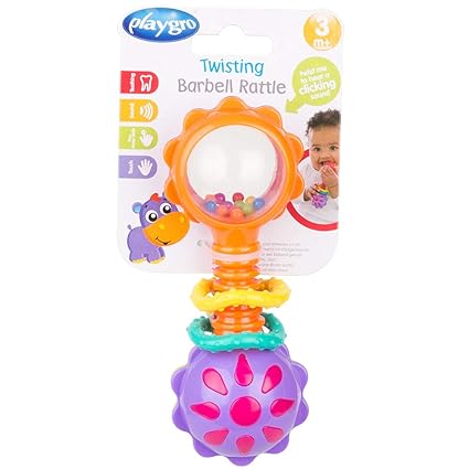 playgro twisting barbell rattle