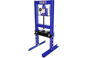 FITENLOR 6 Ton Hydraulic Press, H-Frame Garage Floor Shop Press with Built-in Relief Valve & Pressure Gauge to Bend, Straighten, Or Press Parts, Install Bearings & U-Joints