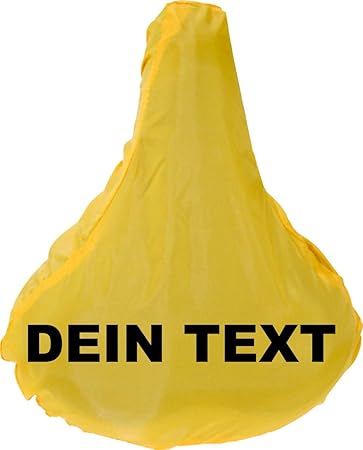 Shirtstown Premium Fahrrad Regenschutz Sattelbezug Schonbezug mit deinem Wunschdruck Versehen