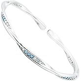 Gecgucy Cute Copper Cuff Bracelets for Women, Women's Silver Cuff Bangle Bracelets with Diamon, Adjustable Jewelry Gift for Mom Wife Daughter