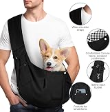 Adiwo Puppy Carrier Bag Reversible Hands-Free Dog Sling Small Medium Pets view 3