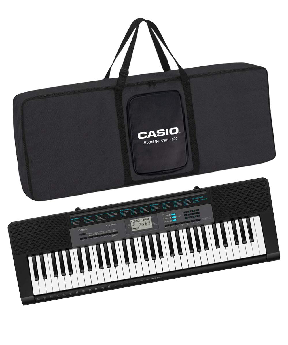 Casio CTK2550 61Key Portable Keyboard with Carry Case (Black) Amazon