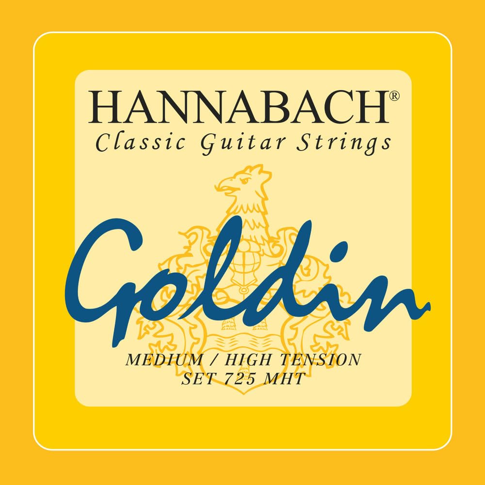 Hannabach Classical Guitar Strings Series 725 Medium/High Tension Goldin/Carbon - Set - 725MHT — image 1