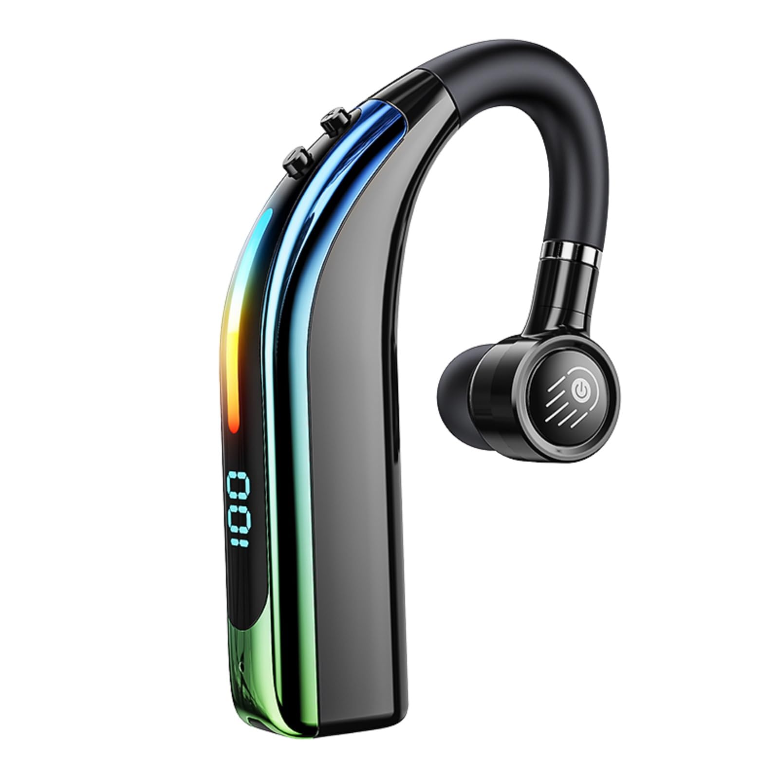Photo 1 of Single Ear Wireless Bluetooth Phone Earpiece Hands free Bluetooth Headset with Microphone Waterproof Earphones One Ear Noise Cancelling Ear Piece Handsfree Wireless Headset with Mic for Work Driving