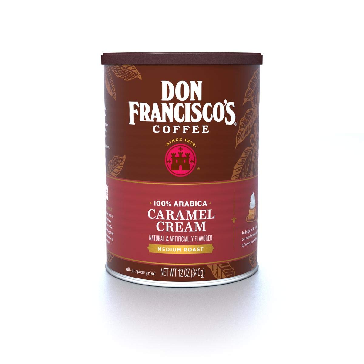 Photo 1 of ***(EXP: 9/30/26)NONREFUNDABLE***Don Francisco's Caramel Cream Flavored Ground Coffee, 100% Arabica (12 Ounce Can)