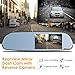 Vantrue N3 Dash Cam Backup Camera and 5’’ IPS Touch Screen Rearview Mirror Monitor 1080P Front and Rear Dual Dash Camera with Parking Assistance, IP67 LLL Night Vision Reverse Camera