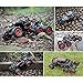 SZJJX 6WD RC Cars, Remote Control Off-Road Climbing Truck, 1/14 Scale High Speed Vehicle, 2.4Ghz Electric Radio Controlled Rock Crawler, All-Terrain RTR Buggy Black