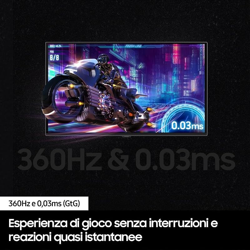 Monitor Gaming Odyssey OLED G6 (S27DG602), Flat, 27'', 2560x1440 (QHD), 16:9, HDR10+, OLED, 360Hz, 0,03ms (GtG), FreeSync Premium Pro, HDMI, USB, DP, HAS, Pivot