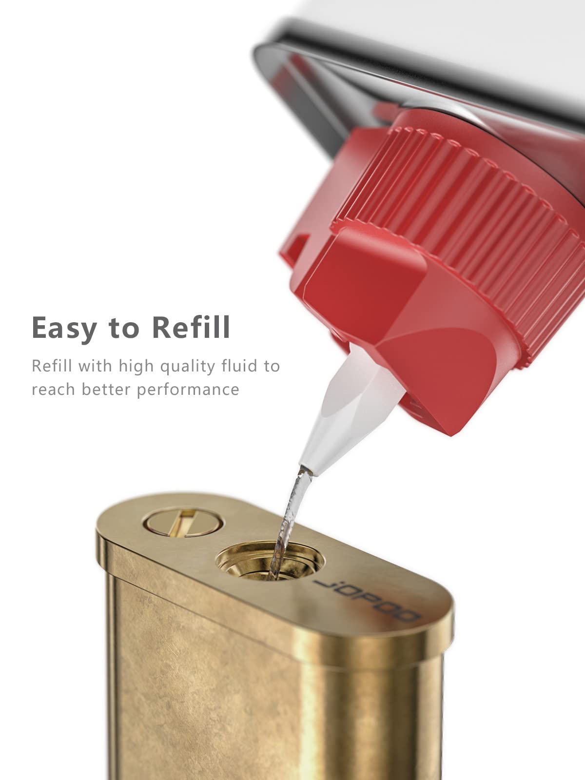 JOPOO Vintage Petrol Lighter, Refillable Petrol (Sold Without Petrol)