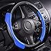 CAR PASS Rainbow Universal FIT Steering Wheel Cover with PVC Leather