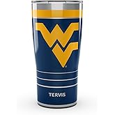 Tervis Traveler West Virginia Mountaineers - MVP Triple Insulated Tumbler Travel Cup Keeps Drinks Cold & Hot, 20oz, Stainless Steel