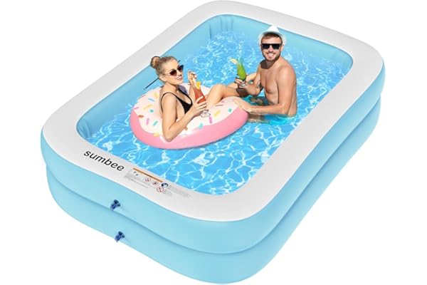 Rectangular Swimming Inflatable Paddling Pool for Splashing