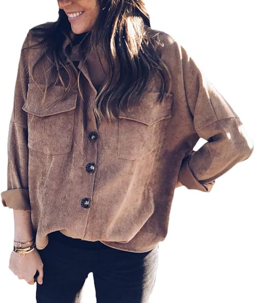 Amazon Laisla Fashion 基本的なセーターパーカーレディース長袖春の秋は ヴィンテージ弾性クラシックアウタートップス シャツ ブラウス 通販