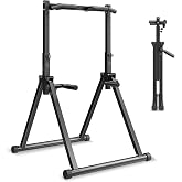 VEVOR Pull Up Bar, 330LBS Capacity Portable Pullup Bar Station, Pullup Bars Free Standing with Triangular Structure &amp; Heavy-Duty Steel Tube, 9 Level Height Adjustment Gravity Fitness for Arms, Back
