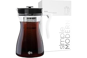 Simple Modern Hugo Cold Brew Coffee Maker | Airtight Pitcher with Fine Mesh Filter | Iced Tea Brewer | 1.5 Quart