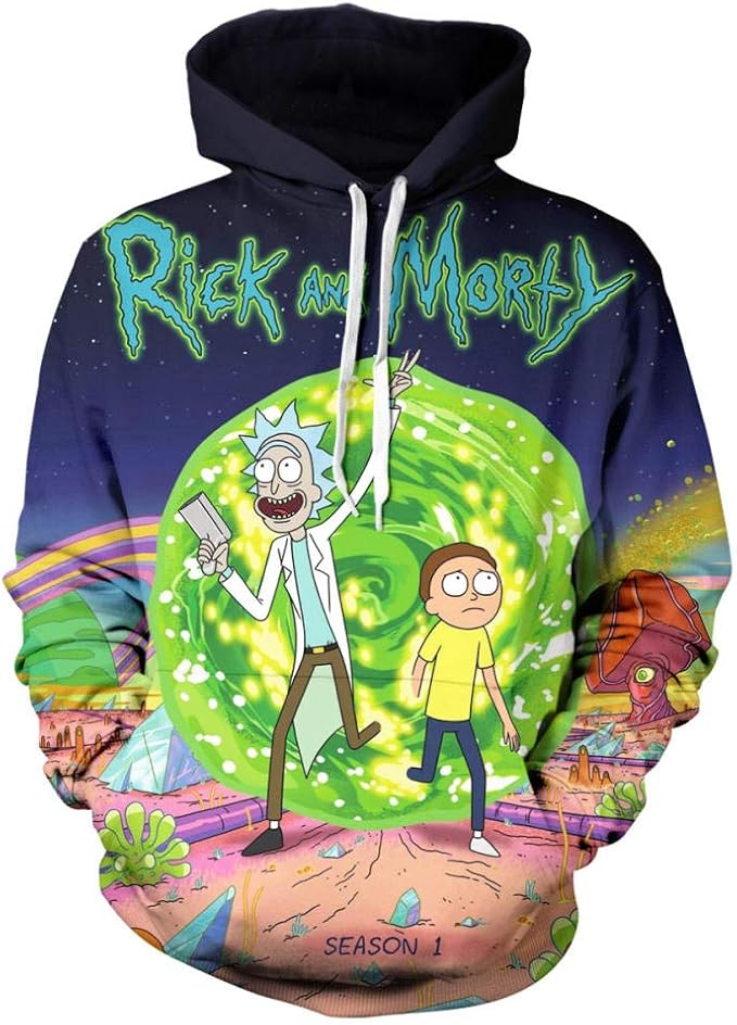 Rick und Morty Pullover Hoodie Herren Damen Hoodie Unisex Hooded Casual Langarm Pullover Amazon Rick und Morty Pullover Hoodie Herren Damen Hoodie Unisex Hooded Casual Langarm Pullover Amazon