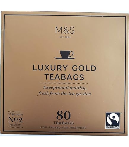 Amazon.com : Marks and Spencer Luxury Gold 80 Teabags 250g