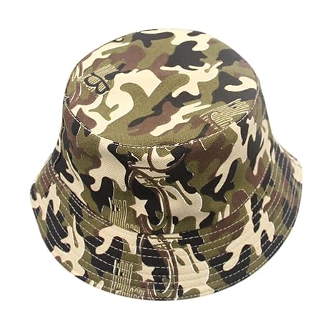 LUCKDE Sonnenhut Kinder, Sommerhut Sonnen Strandhut Fischerhut Bedruckt Outdoor Hut Bucket Hat Baby Sommermütze mit Nackensch