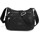 Rkrouco Crossbody Bag for Womens Multi-Pocket Shoulder Handbags Nylon Waterproof Messenger Bag Lightweight Casual Purse