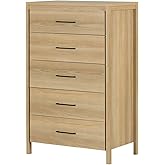 South Shore Gravity 5-Drawer Chest Natural Ash, Contemporary