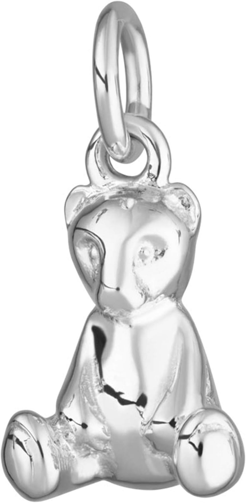 Lily Charmed - 925 Sterling Silver Teddy Bear Charm or 18ct Gold Plated Clip on Charm for Bracelet or Necklace