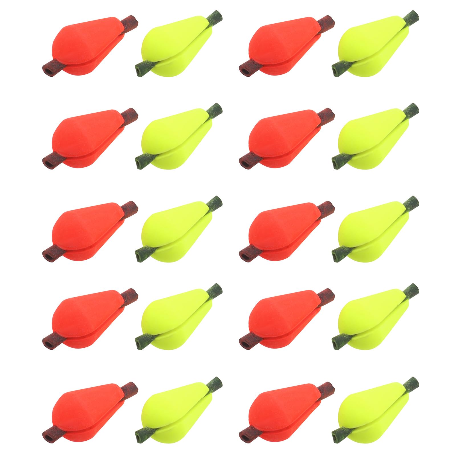 Create idea 20pcs Float Foam Fly Fishing Float Strike Indicator Water Drop Bobber Indicators Accessory Fluorescent Yellow and Orange Red