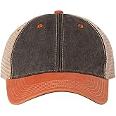 Legacy Old Favorite Trucker Cap, One Size, Black-Orange-Khaki
