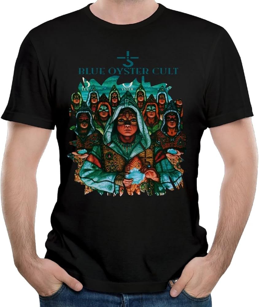 Men Tops Blue Oyster Cult Sporty Performing Cotton Youth Boys T Shirts