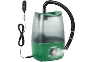 REPTI ZOO REPTIZOO Reptile Humidifier Fogger, 4L Large Reptile Fogger with Humidity Control, Terrarium Humidifiers with Extended Tube Automatic Reptile Misting System for Reptiles Amphibians Herps Vivarium