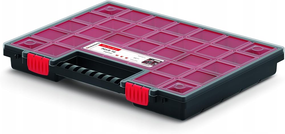 Prosperplast Organizer Tool NOR B Small Parts Magazine Transparent 21 Removable